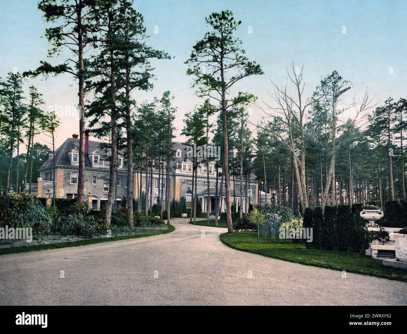 Georgian Court, Lakewood, NJ, 1901 Stock Photo