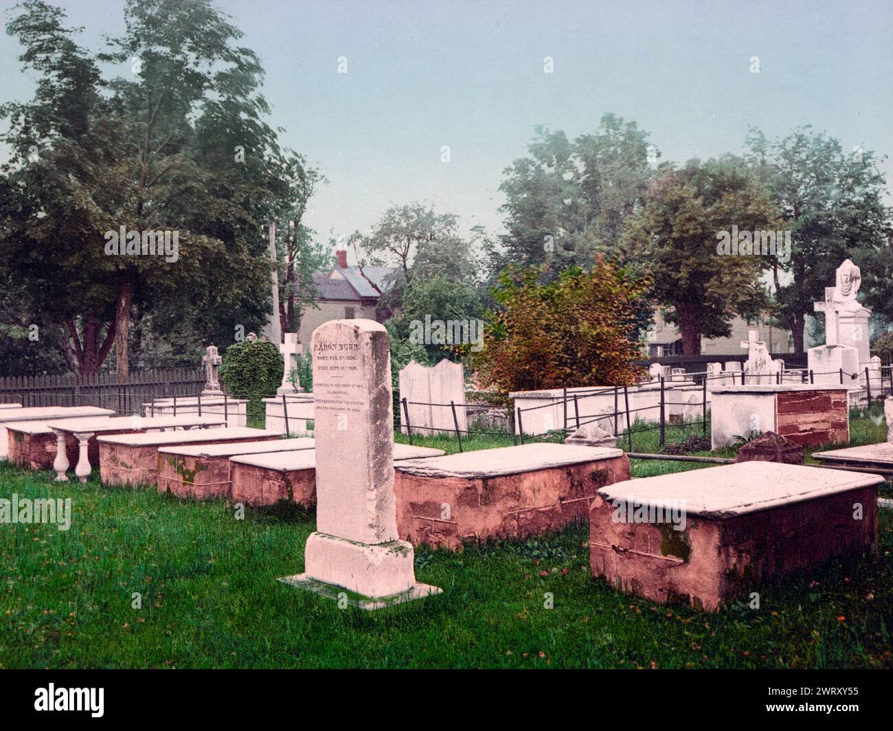 Presidents row, old Princeton burying ground, Princeton, New Jersey 1903 Stock Photo