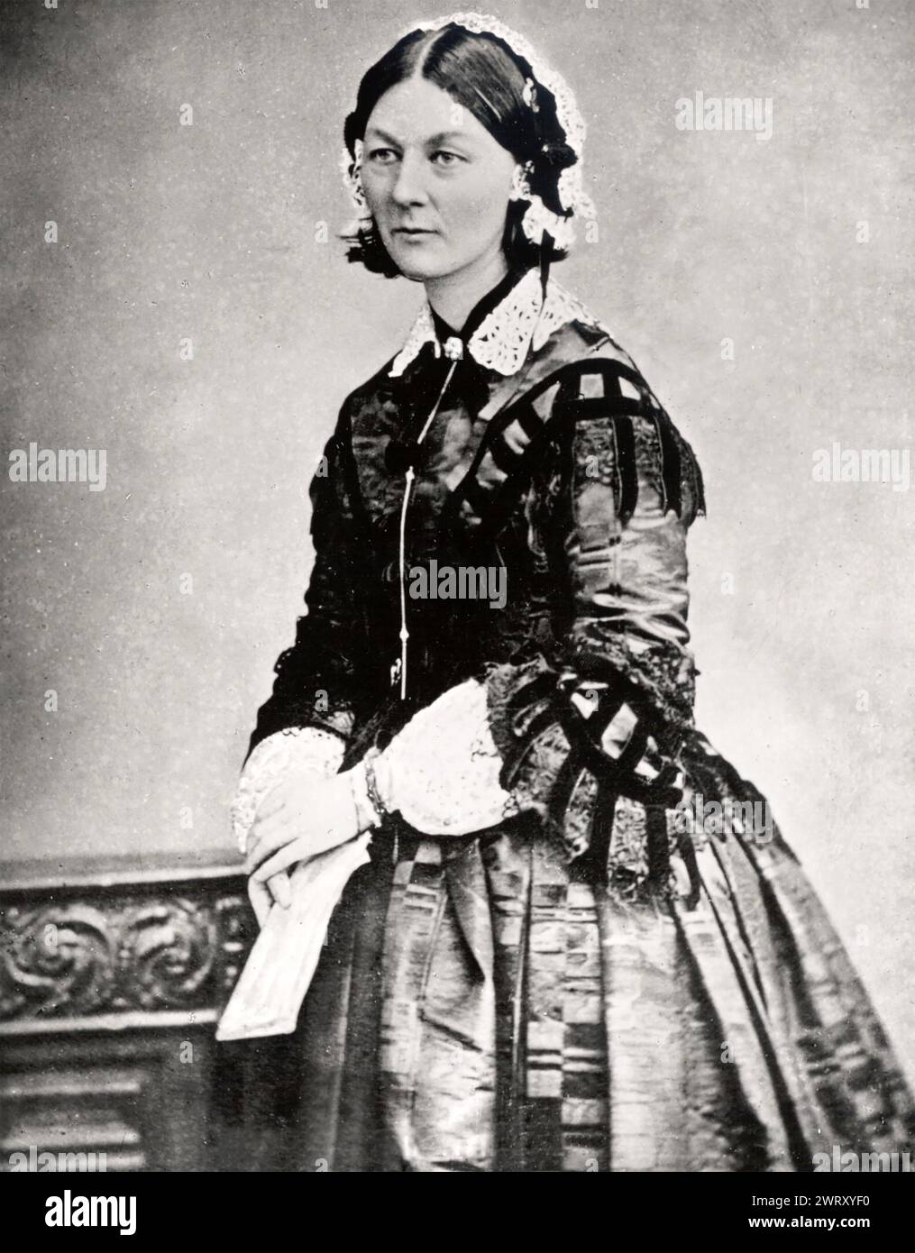 FLORENCE NIGHTINGALE (1820-1910) English social reformer and founder of modern nursing about 1872 Stock Photo
