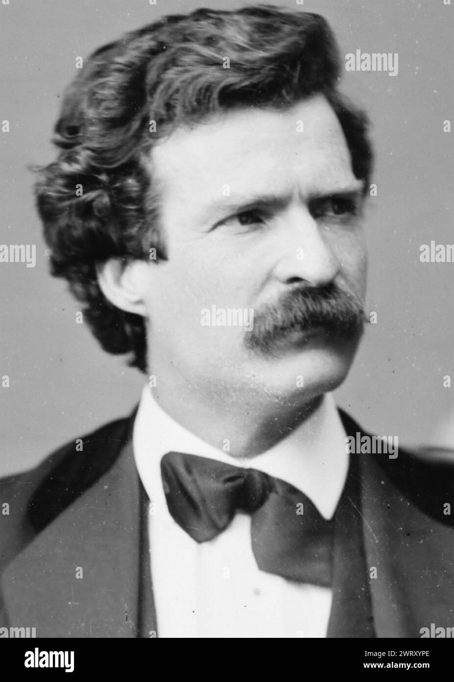MARK TWAIN (1835-1910) American novelist about 1867 Stock Photo