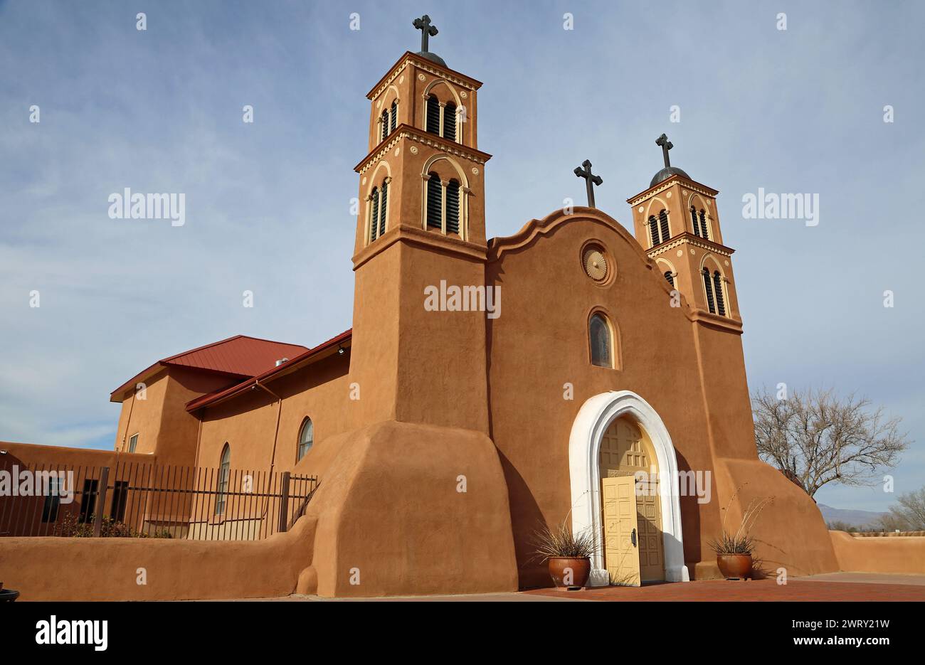 San Miguel de Socorro, New Mexico Stock Photo