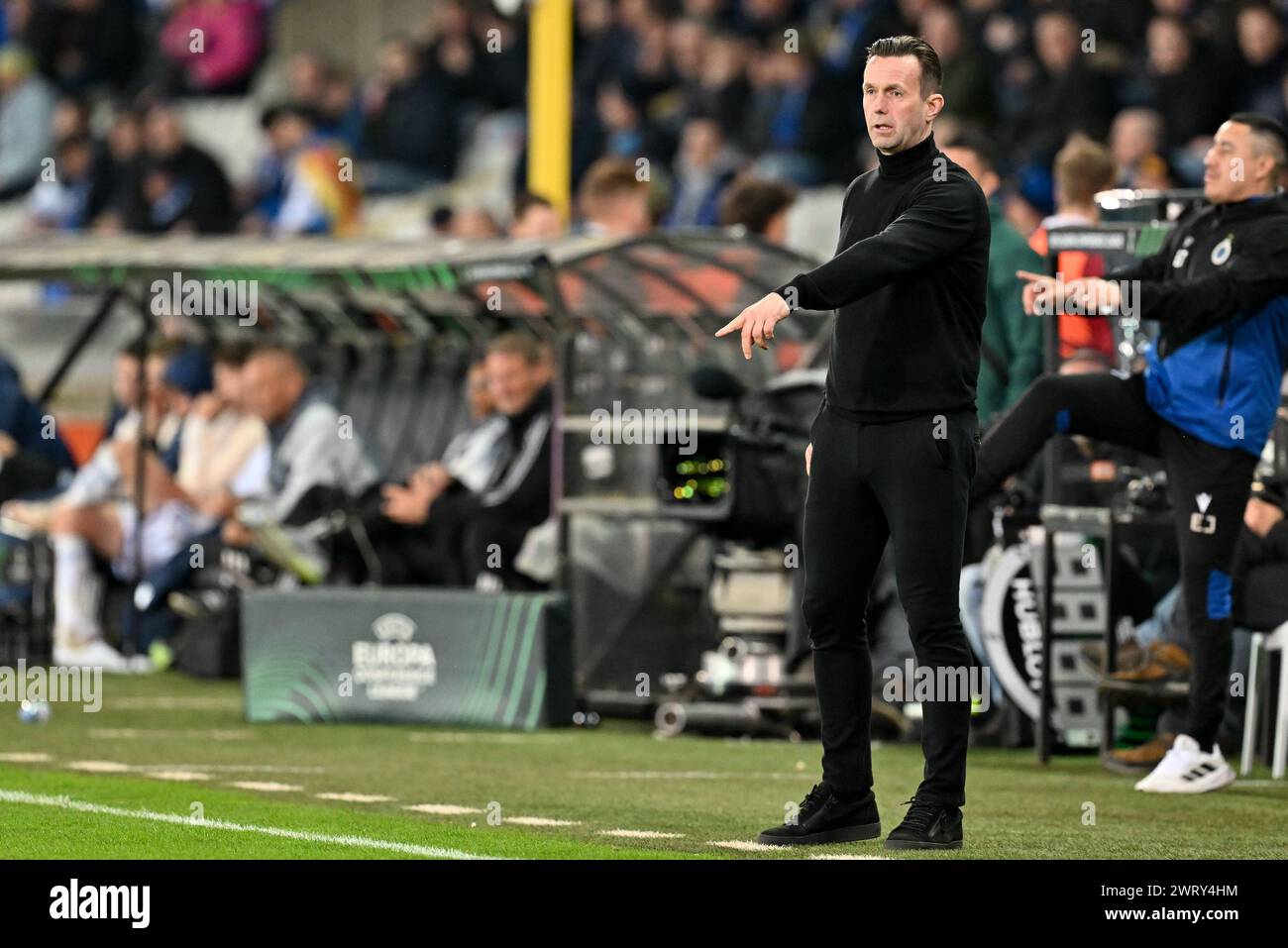 Brugge Belgium 14th Mar 2024 Ronny Deila Head Coach Of Club Brugge Pictured During The 9630