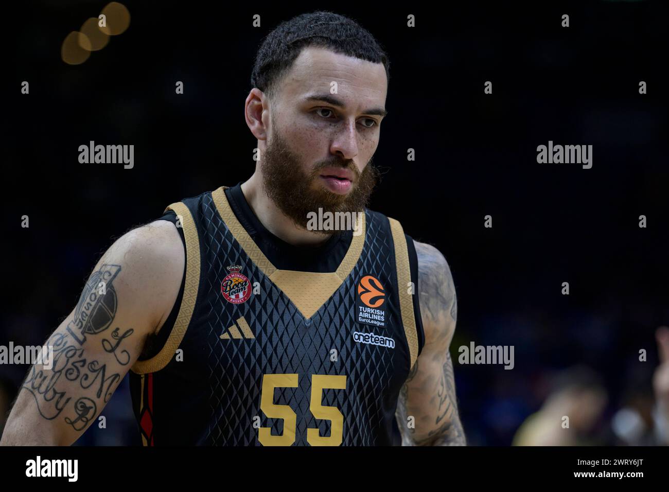 Mike James AS Monaco, 55, Freisteller, konzentriert, Alba Berlin vs Alba Berlin vs AS Monaco