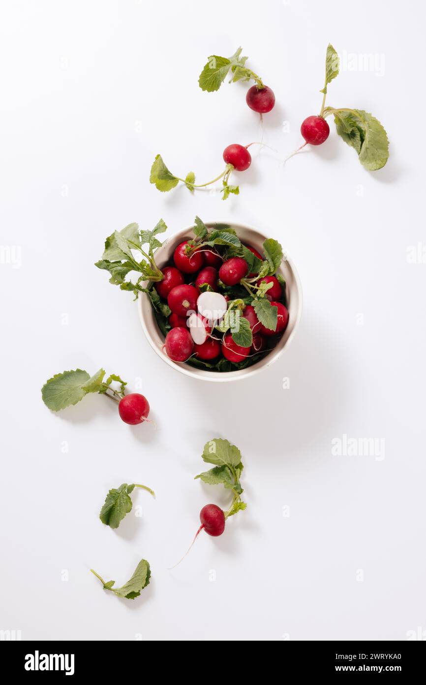 Fresh and fresh with a white bowl Stock Photo