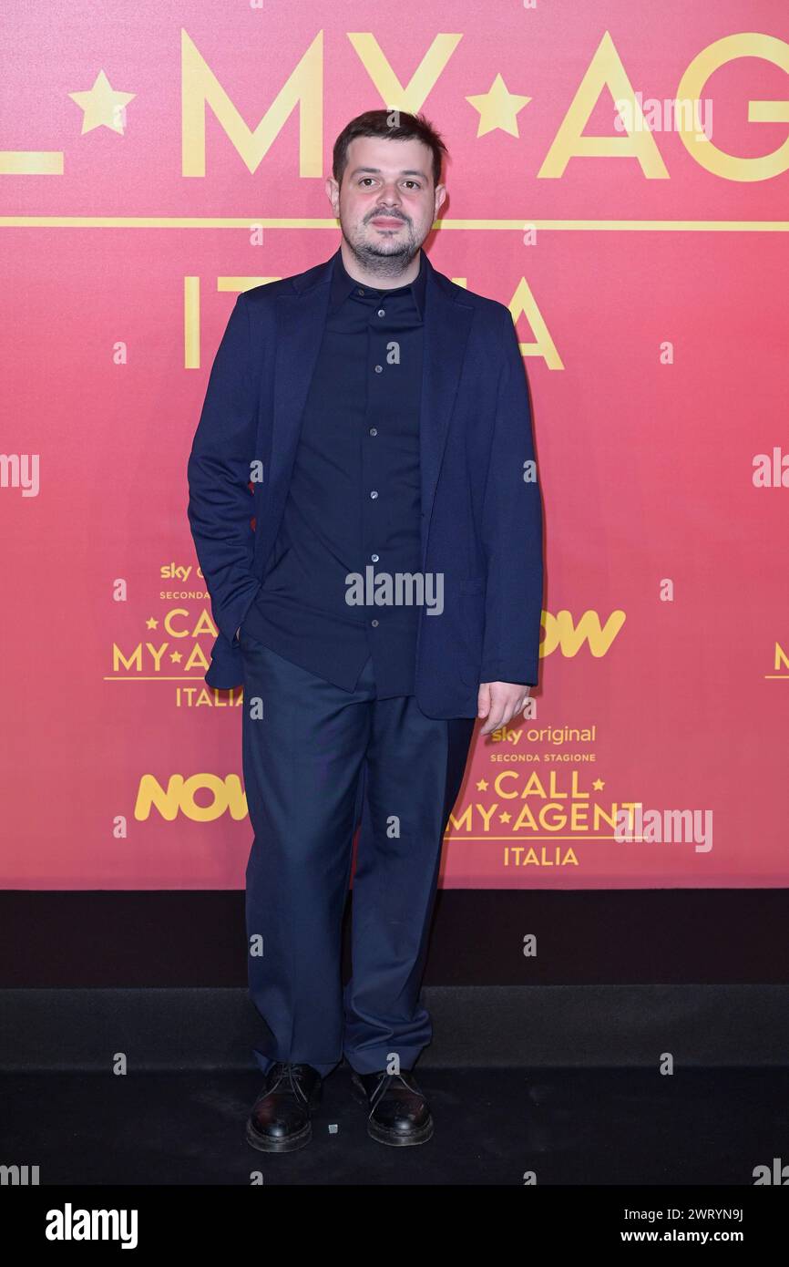 Rome, Italy. 14th Mar, 2024. Francesco Russo attends the black carpet of Sky tv program 'Call my Agent Italia 2' at The Space Cinema Moderno. (Photo by Mario Cartelli/SOPA Images/Sipa USA) Credit: Sipa USA/Alamy Live News Stock Photo