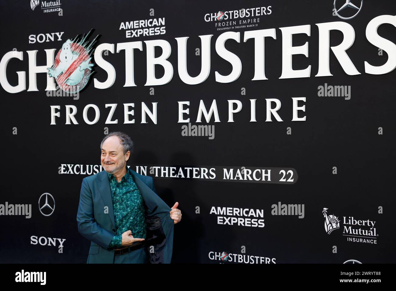 New York, United States. 14th Mar, 2024. Kevin Pollak arrives on the red carpet at the premiere of 'Ghostbusters: Frozen Empire' at AMC Lincoln Square Theater on Thursday, March 14, 2024 in New York City. Photo by John Angelillo/UPI Credit: UPI/Alamy Live News Stock Photo