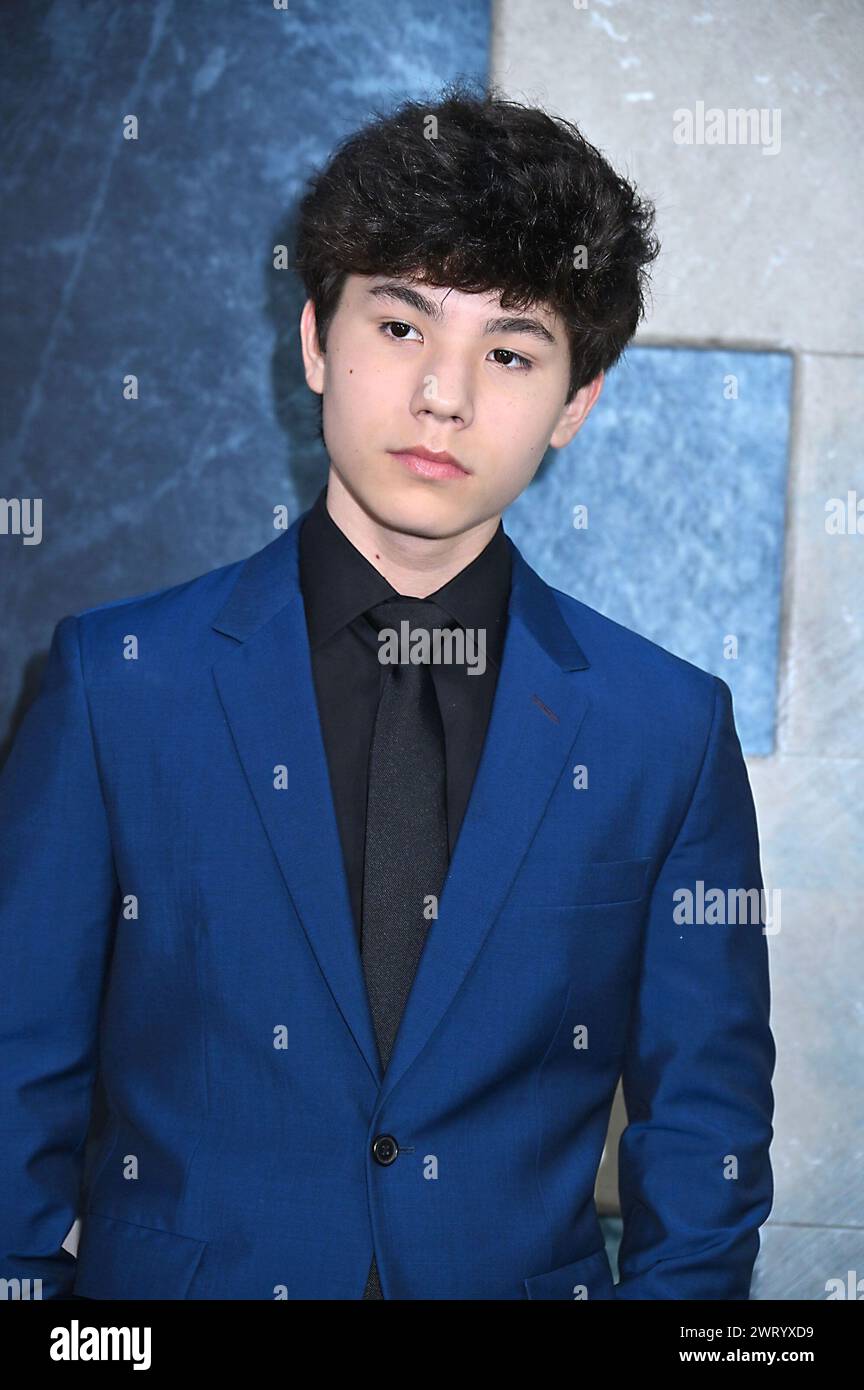 Logan Kim arrives at the NYC Premiere of &ldquo;Ghostbusters: Frozen Empire