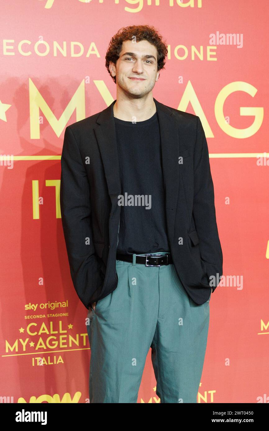 Filippo De Carli during the Photocall of the tv serie CALL MY AGENT 2 ...