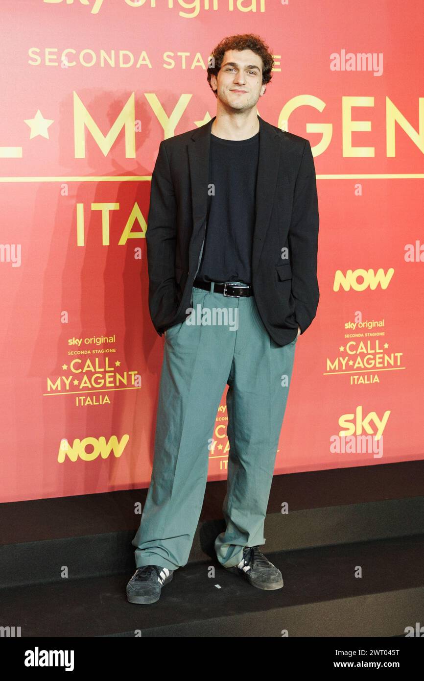 Filippo De Carli during the Photocall of the tv serie CALL MY AGENT 2 ...