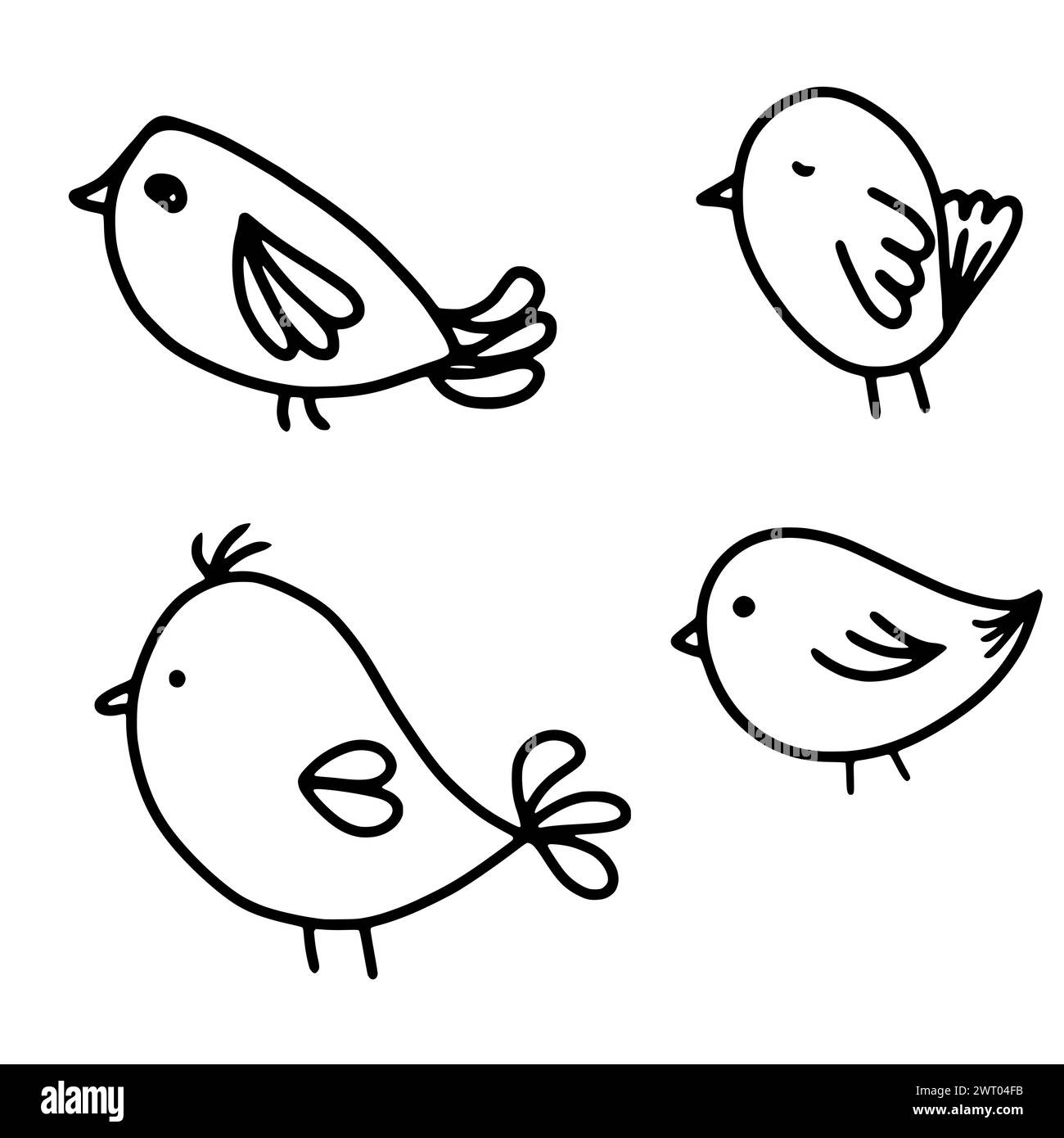 Baby birds cartoon hi-res stock photography and images - Alamy