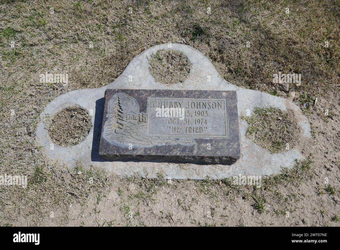 Las Vegas, Nevada, USA 7th March 2024 Actor Chubby Johnson Grave, aka ...