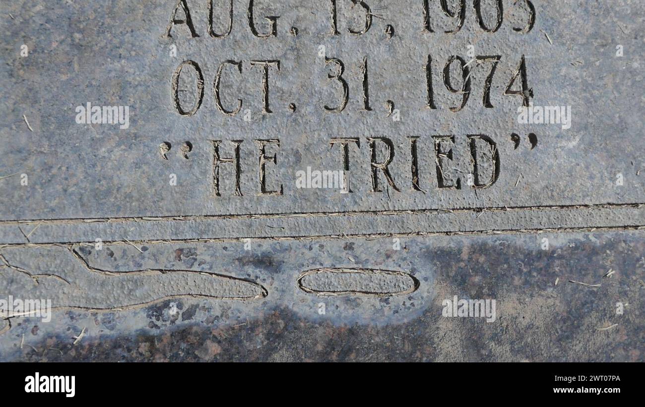 Las Vegas, Nevada, USA 7th March 2024 Actor Chubby Johnson Grave, aka ...