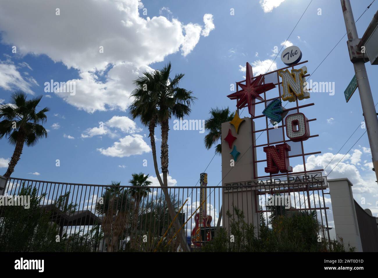 Las Vegas, Nevada, USA 7th March 2024 The Neon Boneyard Park on March 7