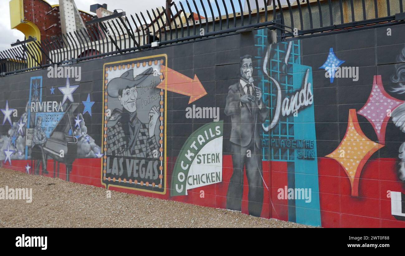 Las Vegas, Nevada, USA 7th March 2024 The Neon Boneyard Park on March 7