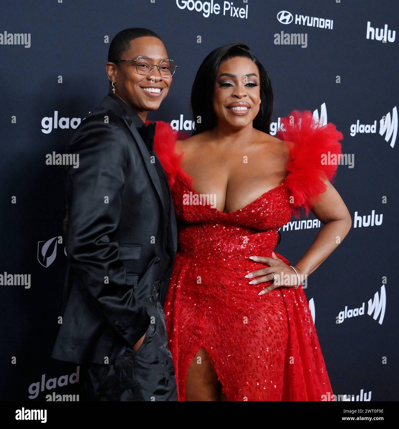 Beverly Hills, United States. 14th Mar, 2024. Jessica Betts (L) and Niecy Nash attend the 35th annual GLADD Media Awards at the Beverly Hilton Hotel in Beverly Hills, California on Thursday, March 14, 2024. Photo by Jim Ruymen/UPI Credit: UPI/Alamy Live News Stock Photo
