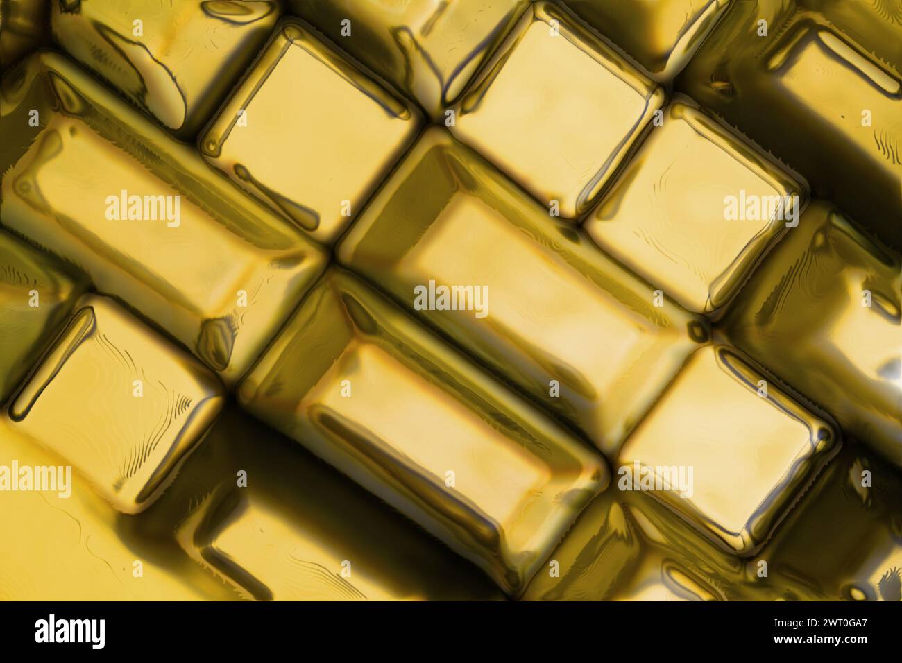 golden bricks texture as very nice natural background Stock Photo