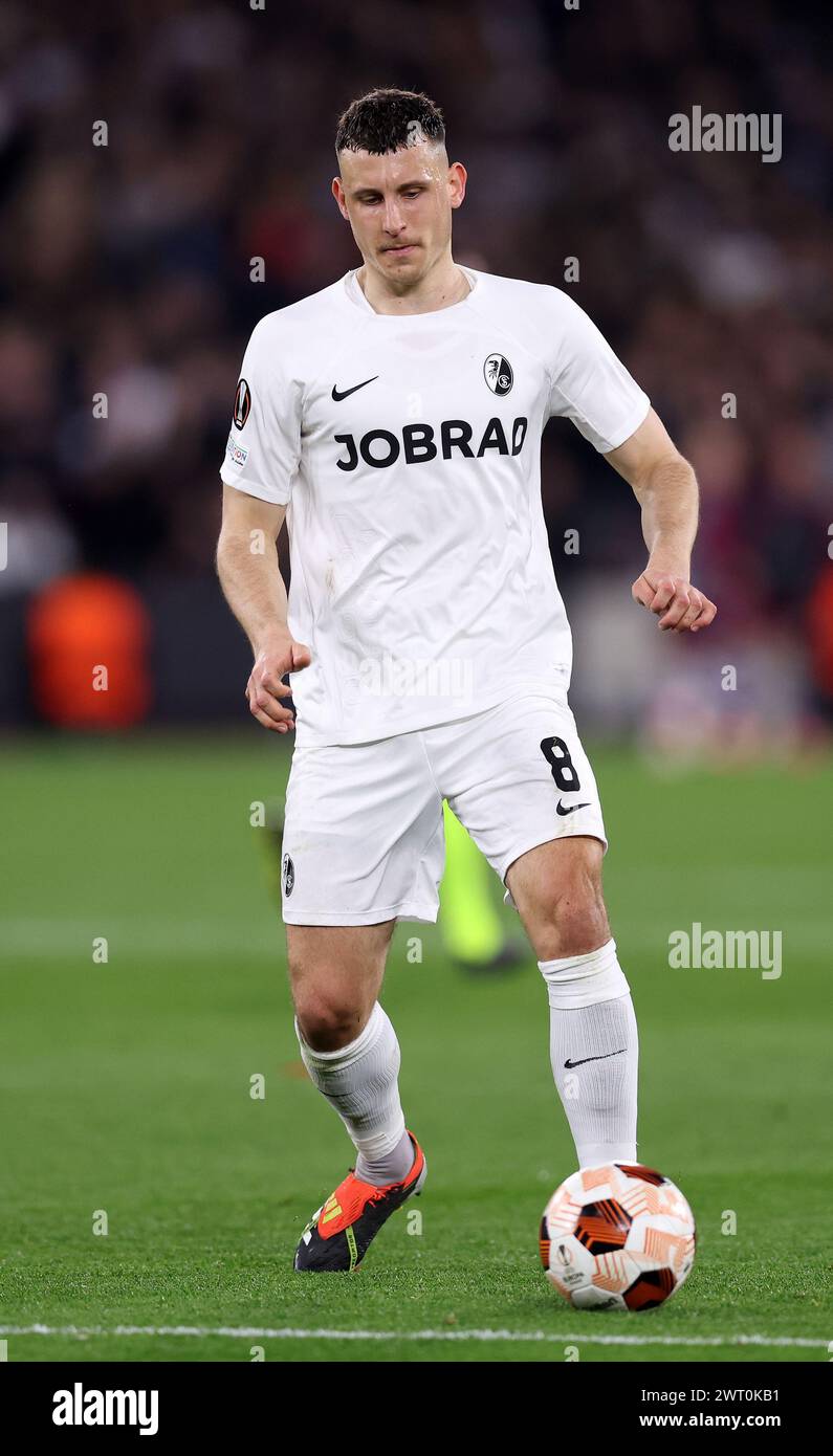 London, UK. 14th Mar, 2024. SC Freiburg's Maximilian Eggestein during ...