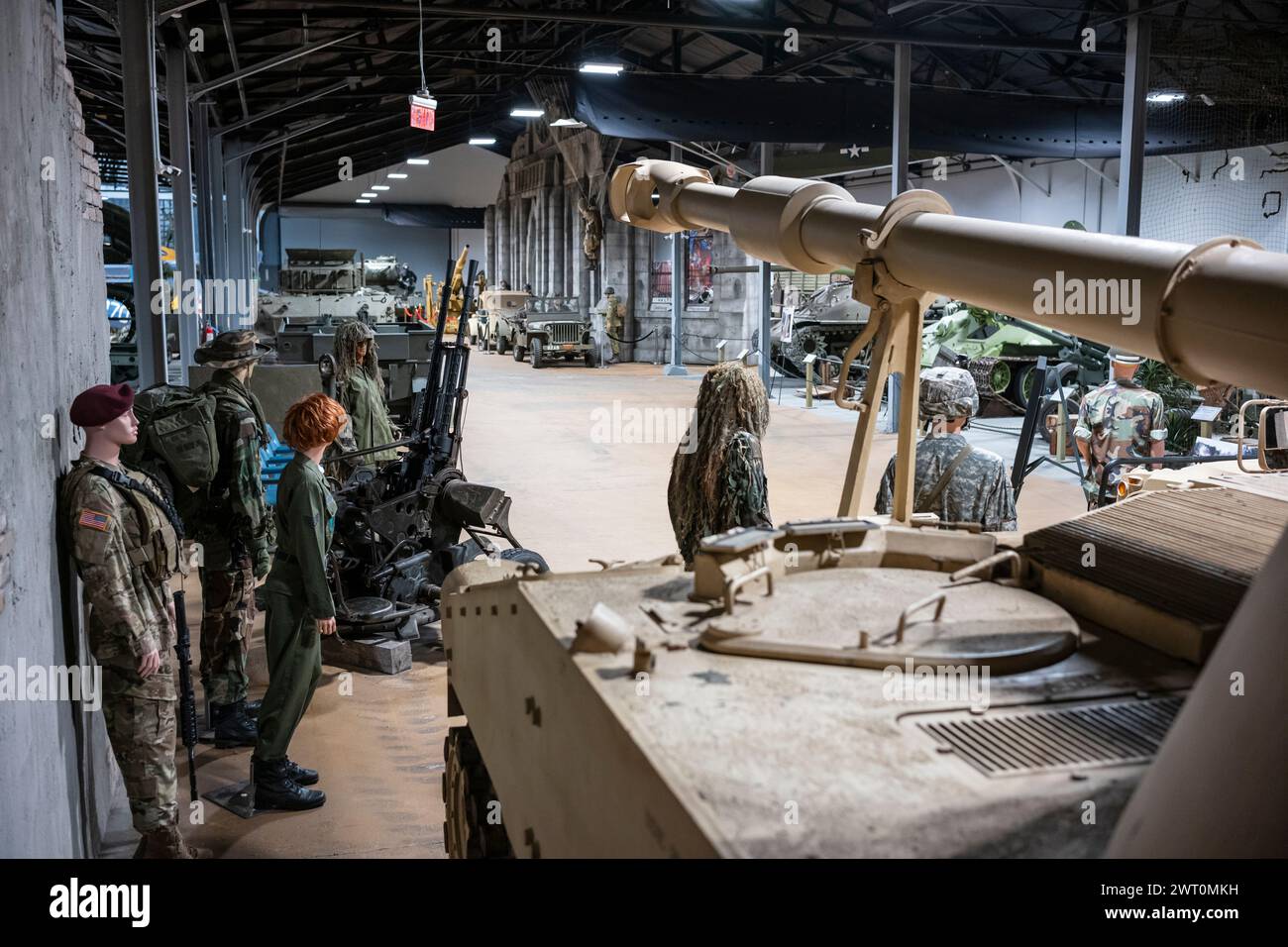 Vincennes, IN, USA, March 7, 2024: Indiana Military Museum is home to one of the best, most comprehensive collections of military memorabilia in the U Stock Photo