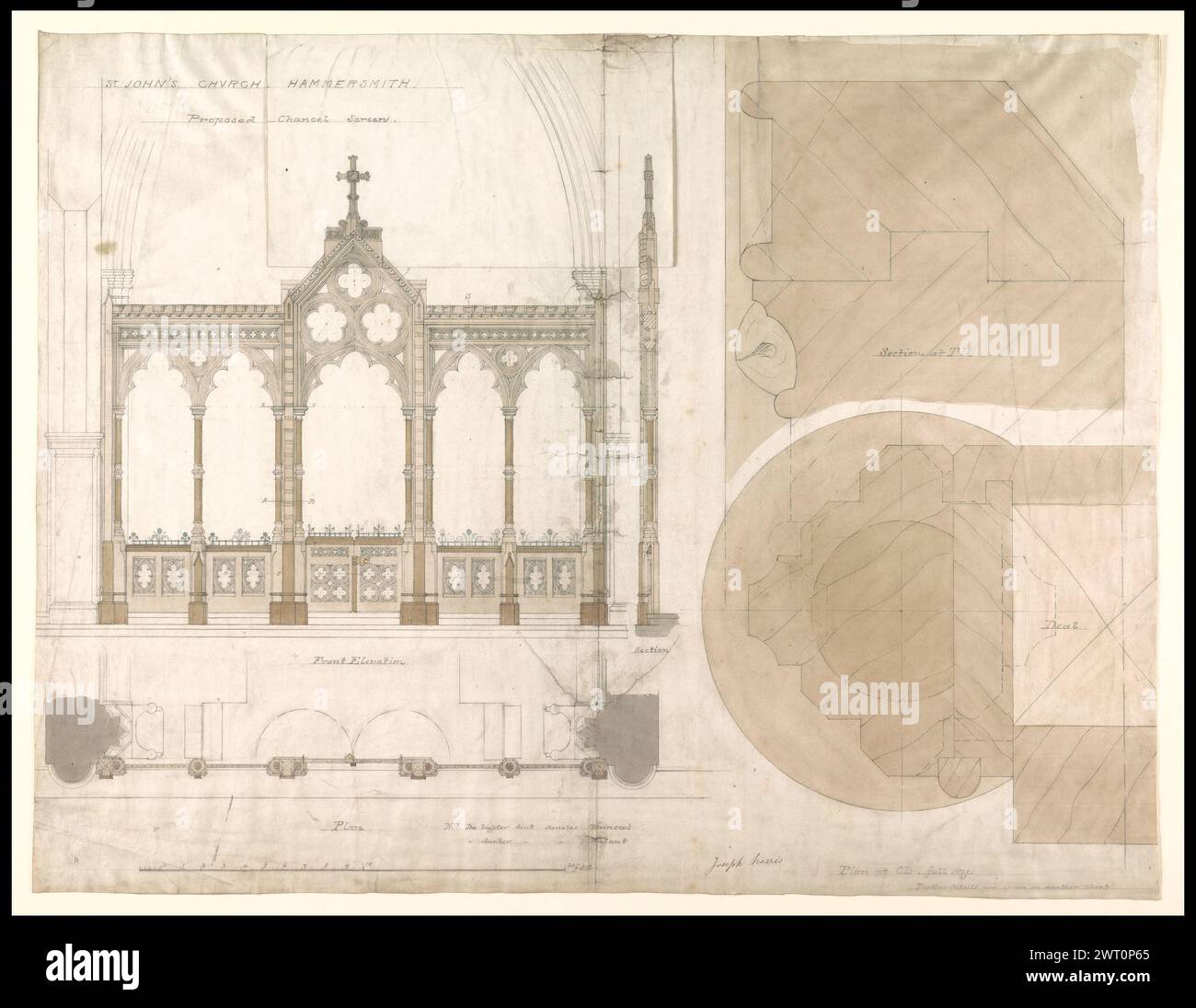 St. John's Church Hammersmith Greater London, 1859, 1890: Chancel ...