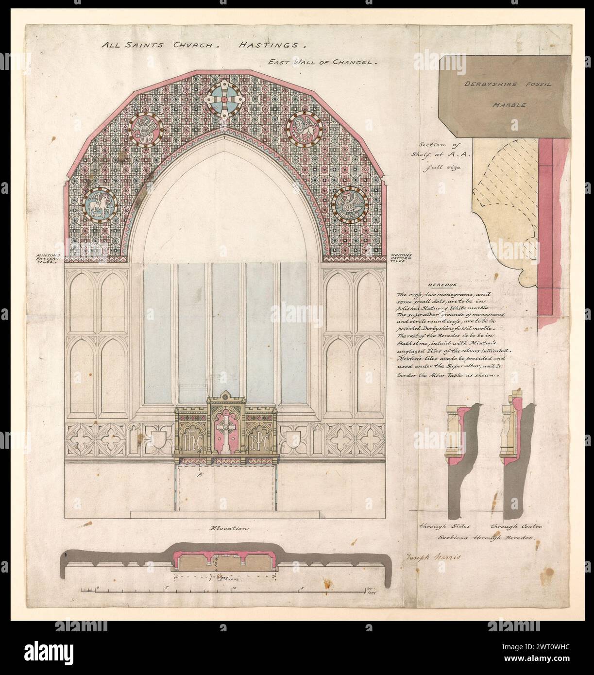 All Saint's Church, Hastings Sussex, 1869-1870. Butterfield, William ...