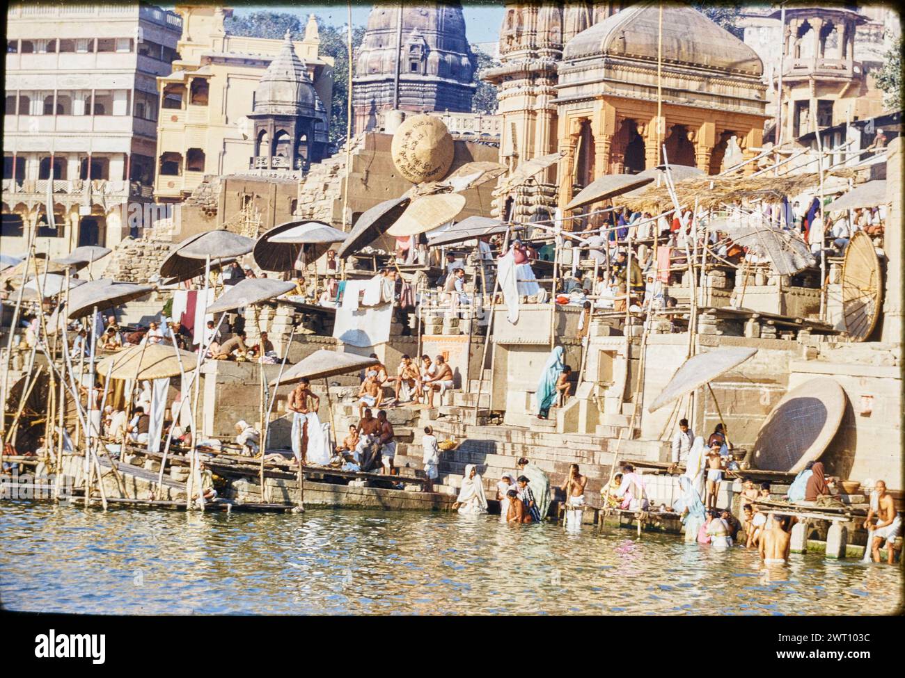 India Vārānasi Ghats on the Ganges River Unpublished image 2. Swaan, Wim. 1968 or earlier Photographic production materials for Cities of Mughul India: Delhi, Agra, Fatehpur Sikri Photographs of architecture were selected and digitized from these materials. Portraits, ethnographic images, and images of museum objects were excluded. Digital images are arranged geographically, first by country, then by city, then by site complex or monument, with all names in alphabetical order. Location names are derived from the Getty Thesaurus of Geographic Names (TGN)®, Library of Congress subject headings, Stock Photo