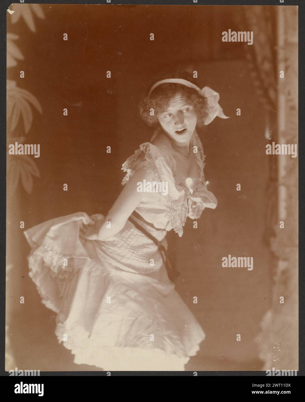 Woman in white dress. Constant Puyo, photographer (French, 1857