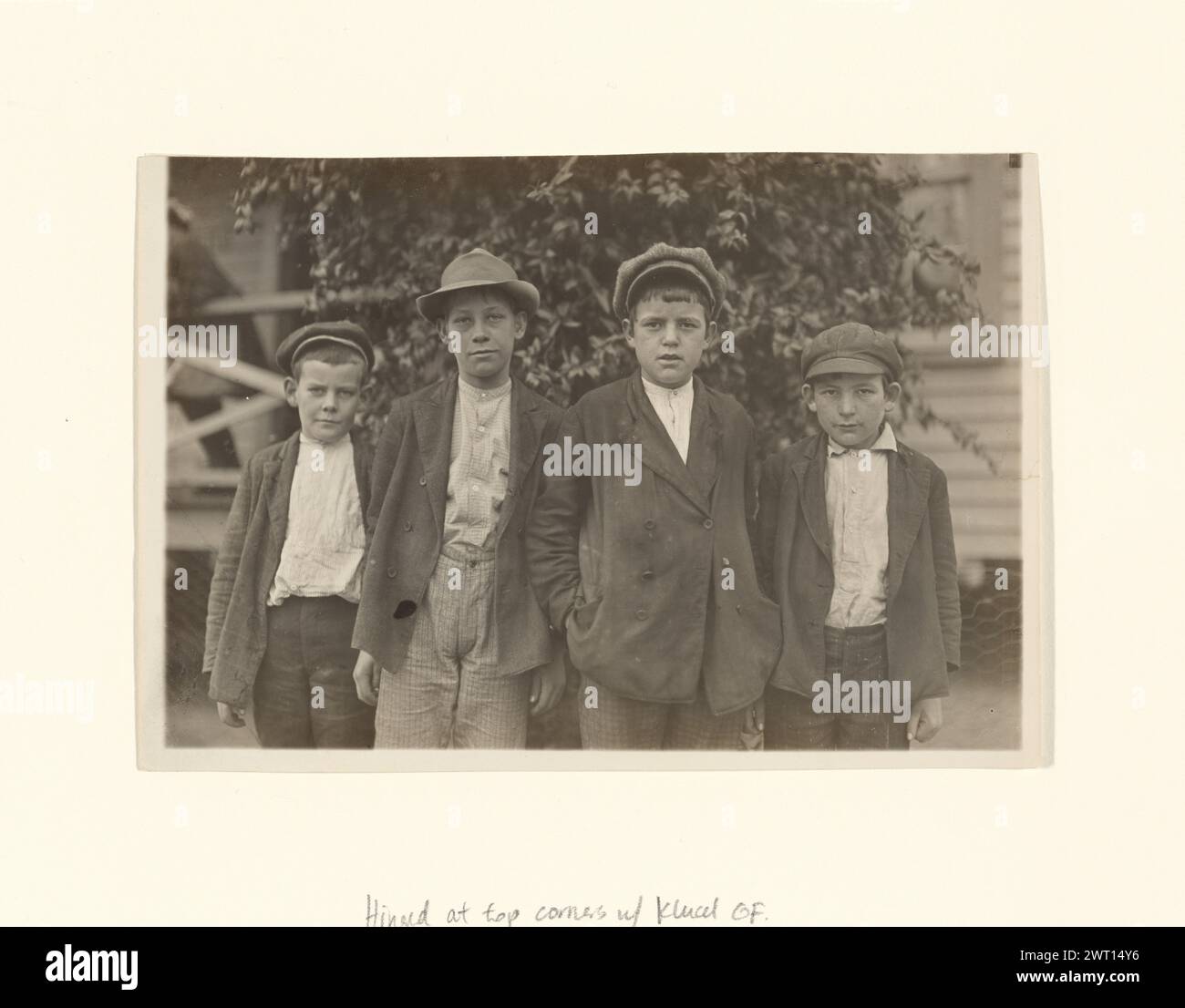 Robert Black, John Black, Charlie Clark and Earl Lander, Dickson Mill