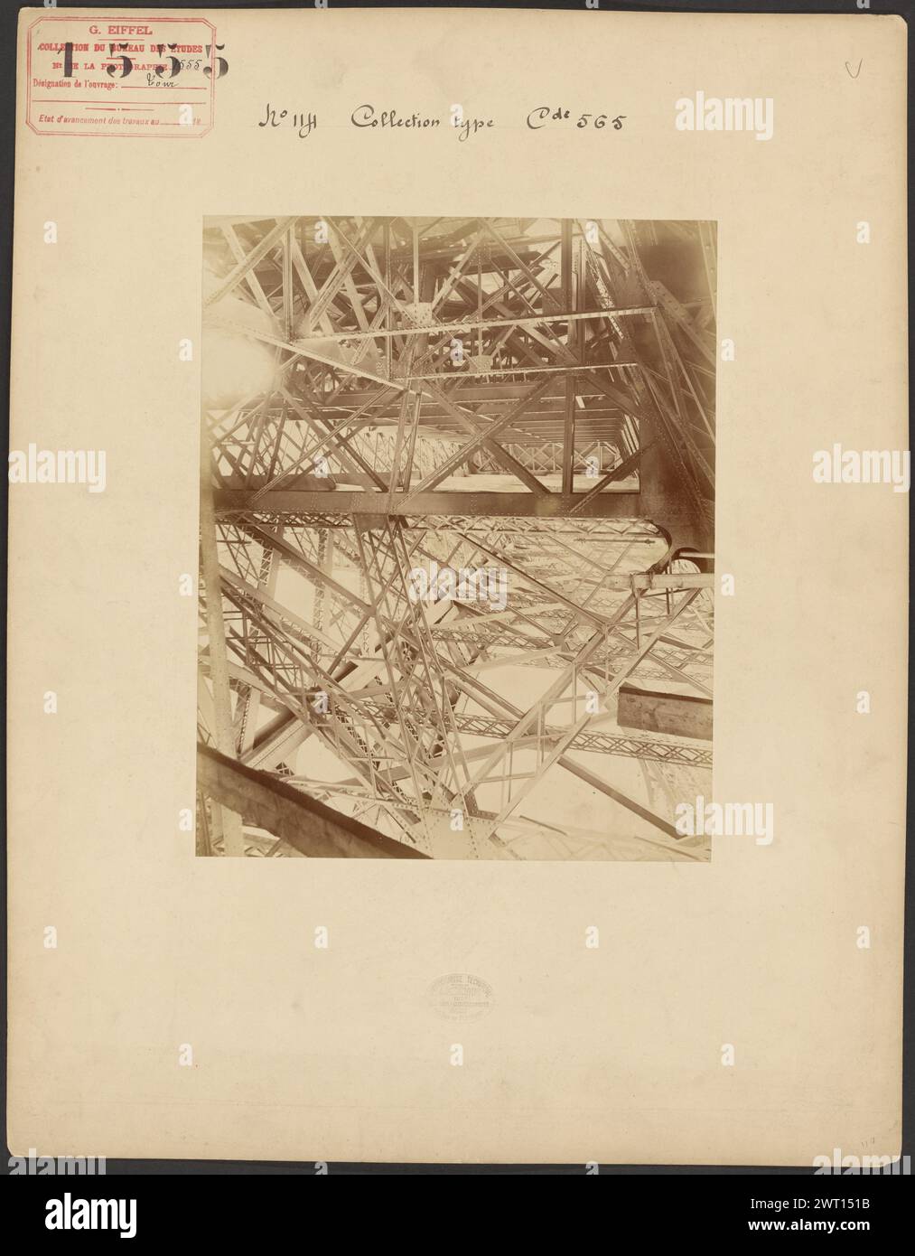 Girders: Eiffel Tower. Albert Fernique, photographer (French, 1841 ...