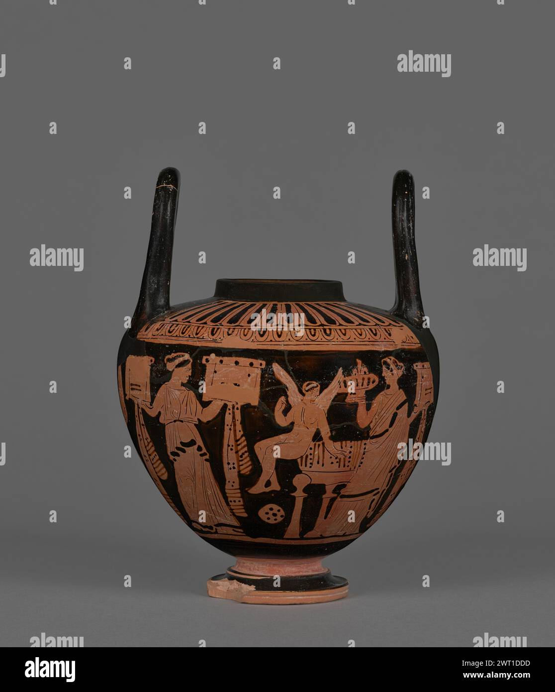 Attic Red-Figure Lebes Gamikos. Unknown about 400 B.C. Stock Photo