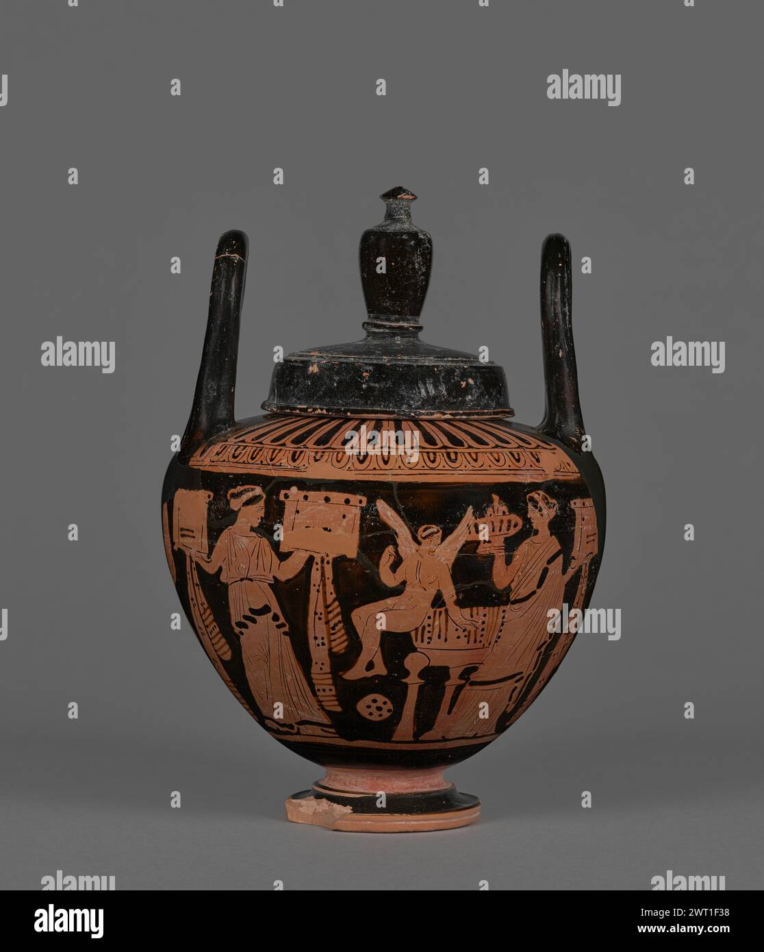 Attic Red-Figure Lebes Gamikos. Unknown about 400 B.C. Stock Photo