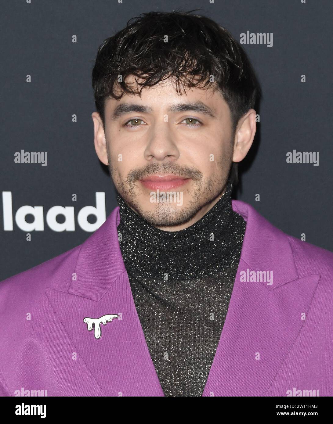 David Archuleta arrives at the 35th Annual GLAAD Media Awards held at the Beverly Hilton Hotel in Beverly Hills, CA on Thursday, ?March 14, 2024. (Photo By Sthanlee B. Mirador/Sipa USA) Stock Photo