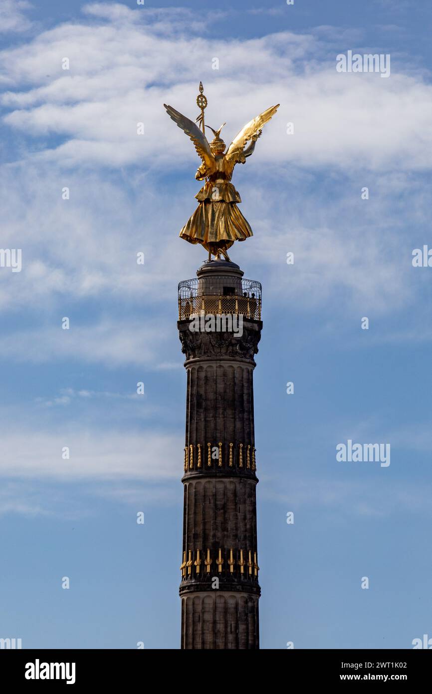 September 2022 - Victory Column, Siegessäule, 67m-high gilded column ...