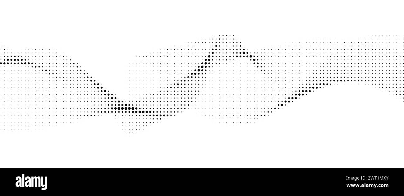 wavy abstract halftone background. Vector illustration Stock Vector ...