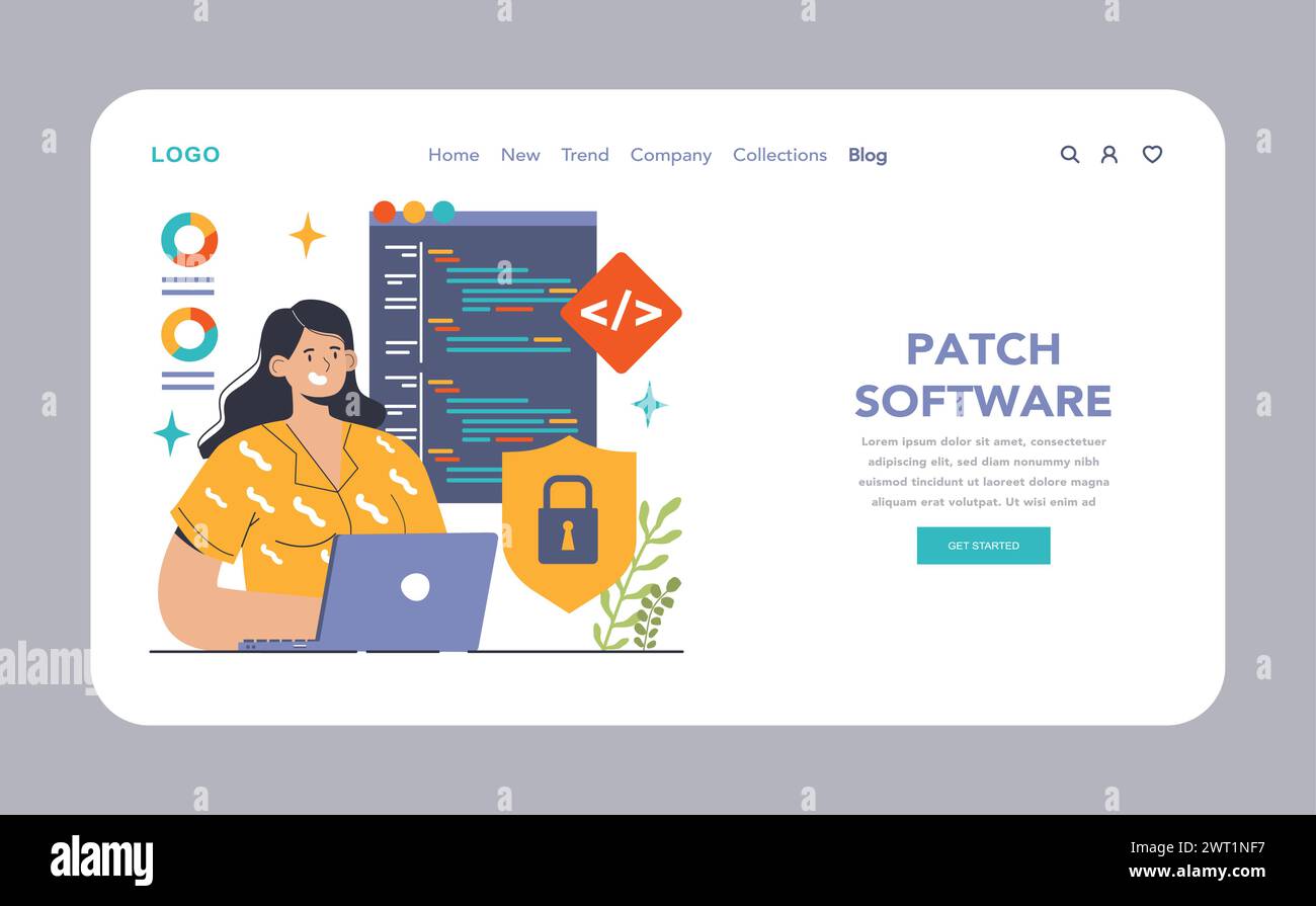 Open source web banner or landing page. Software with code available ...