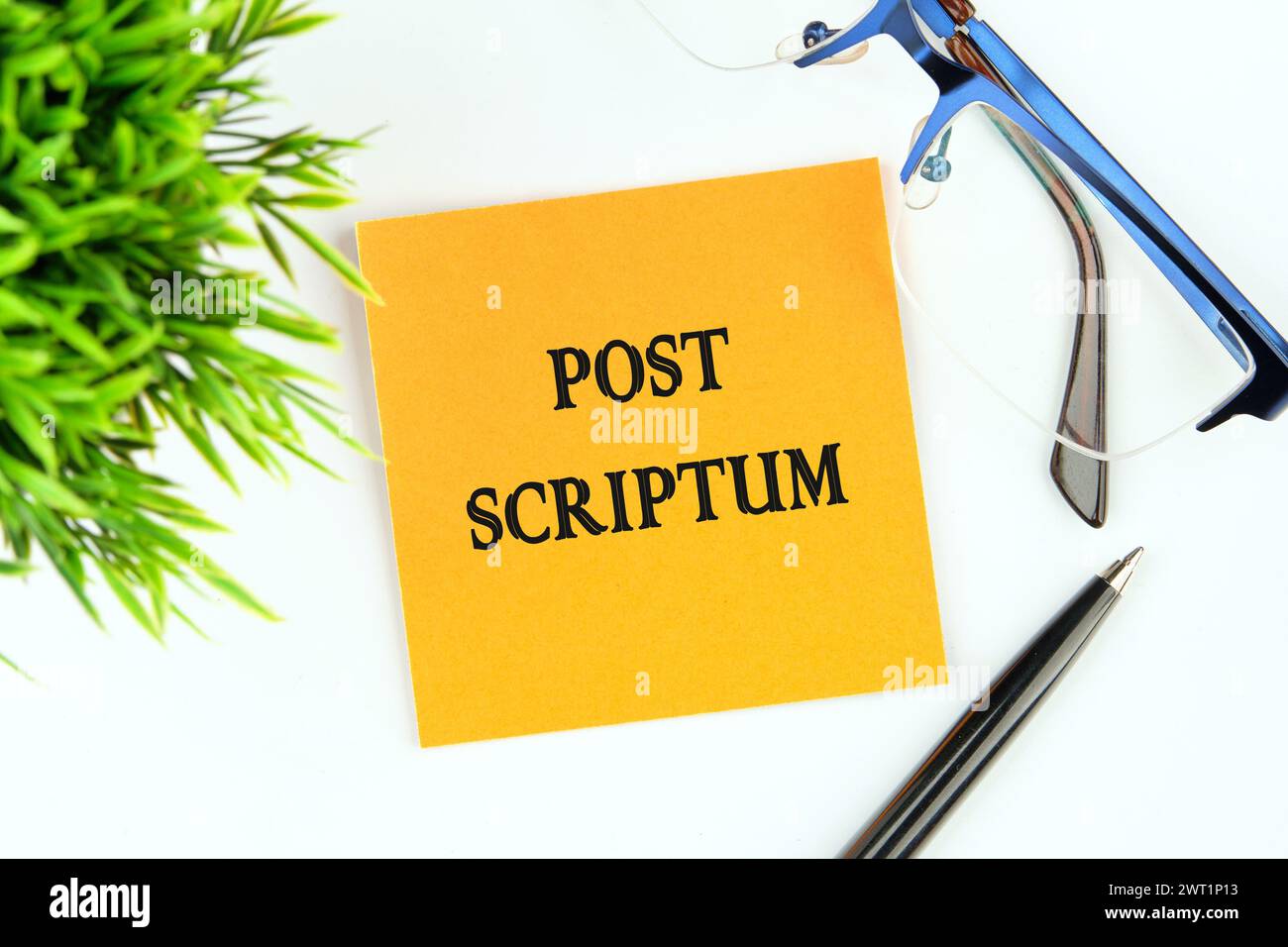 POST SCRIPTUM ancient Latin saying meaning afterthought, afterwards