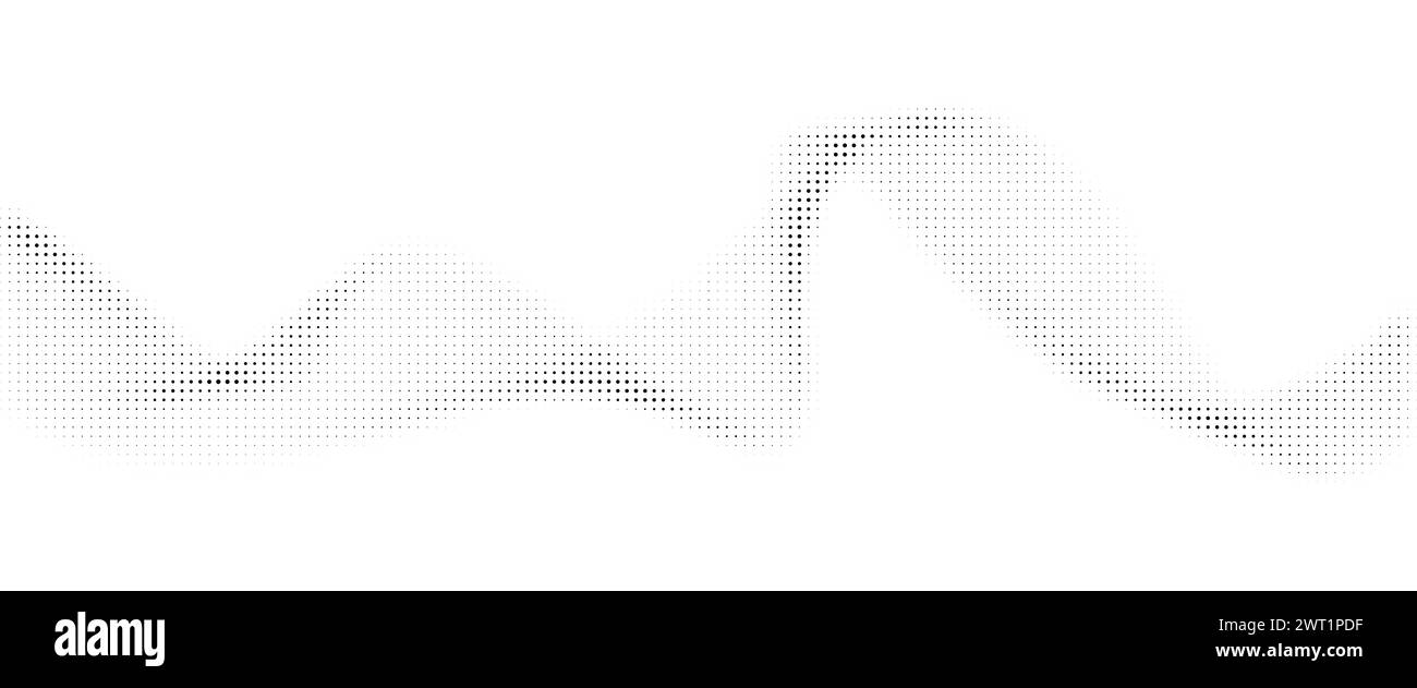 wavy abstract halftone background. Vector illustration Stock Vector ...