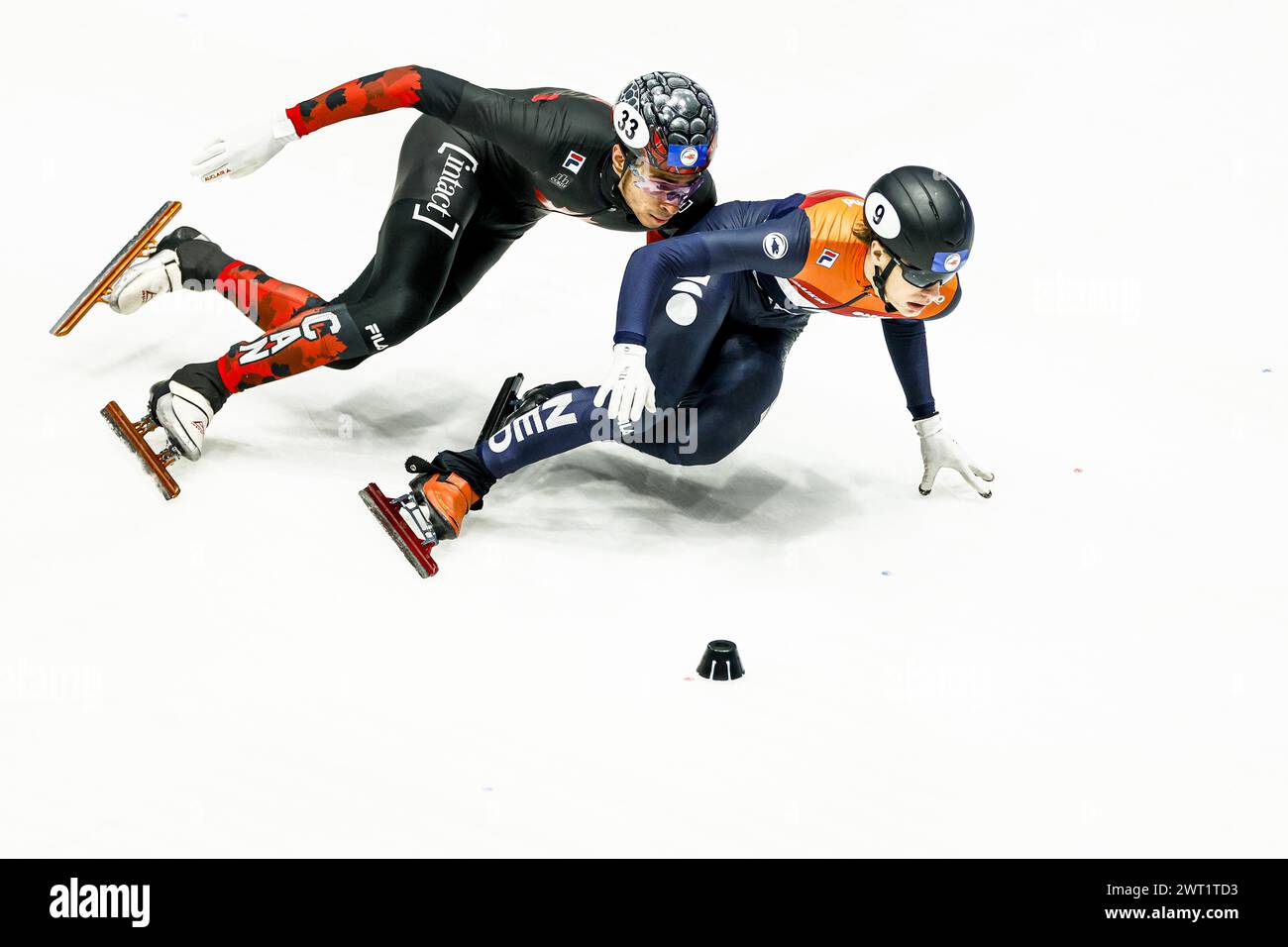 ROTTERDAM 05/03/2024, (lr) William Dandjinou (CAN), Jens van 't Wout