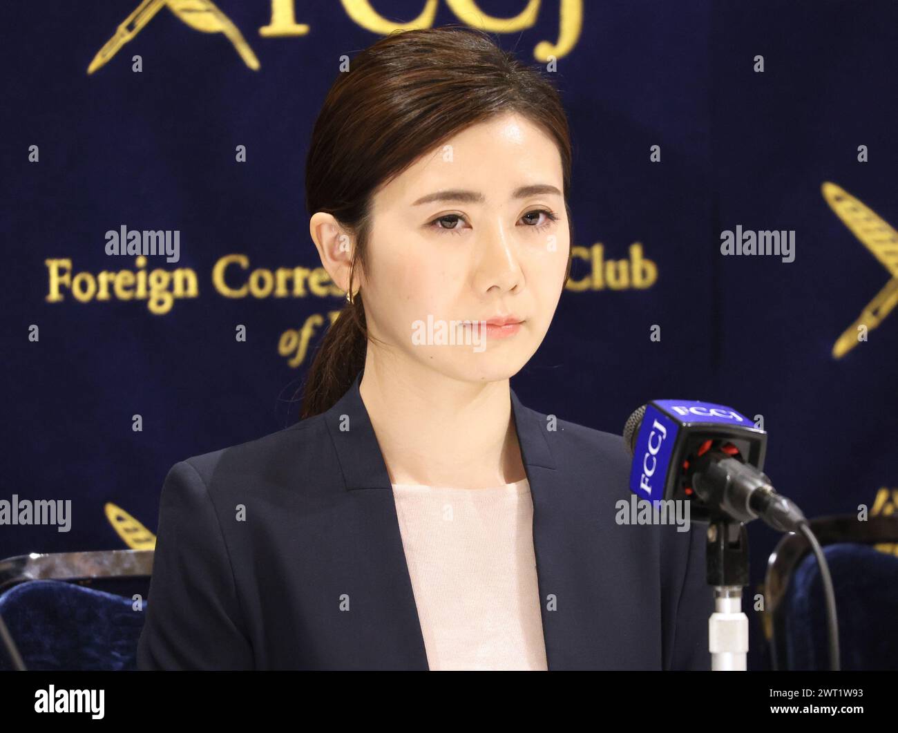Tokyo, Japan. 15th Mar, 2024. Japan's Olympic table tennis medalist Ai