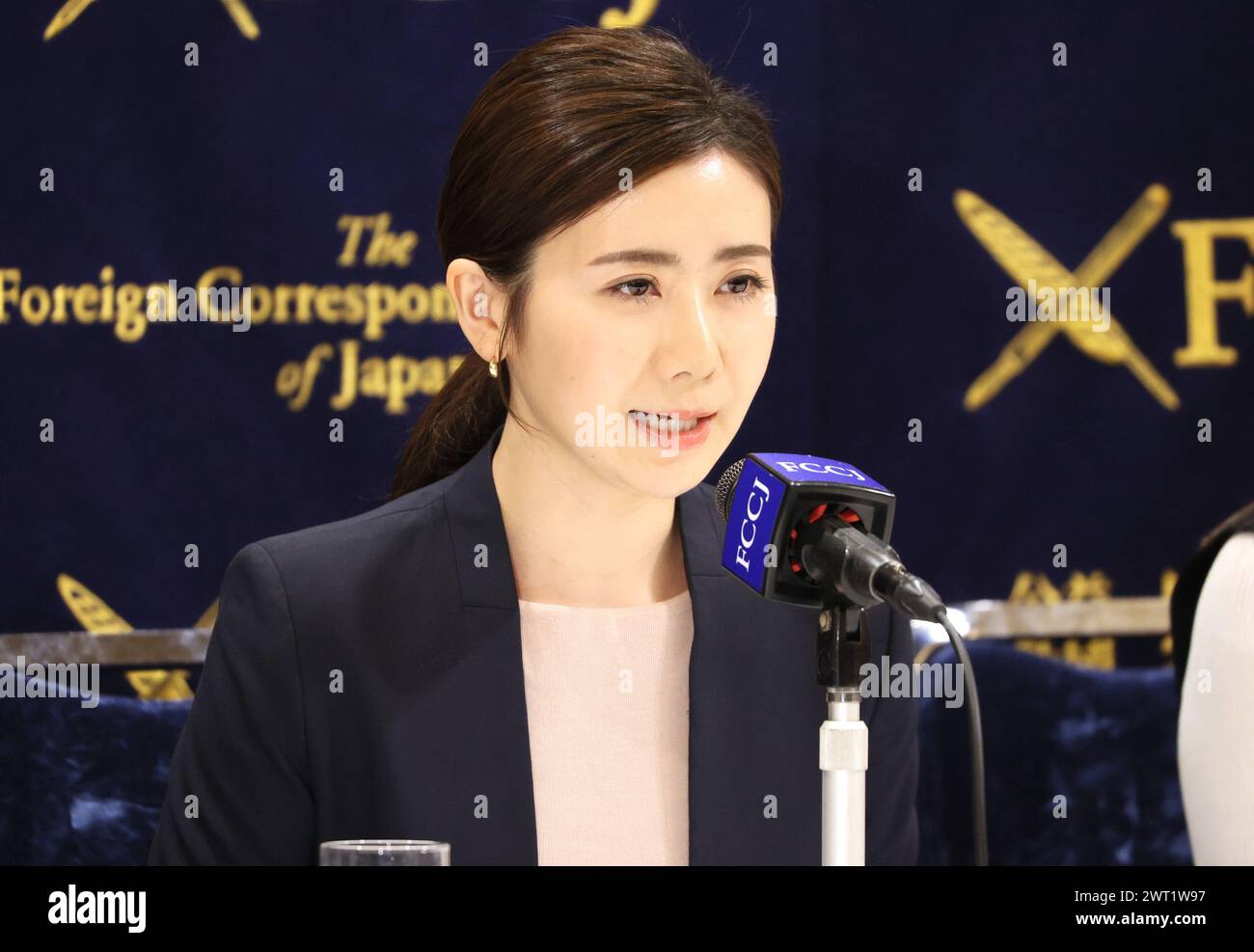 Tokyo, Japan. 15th Mar, 2024. Japan's Olympic table tennis medalist Ai