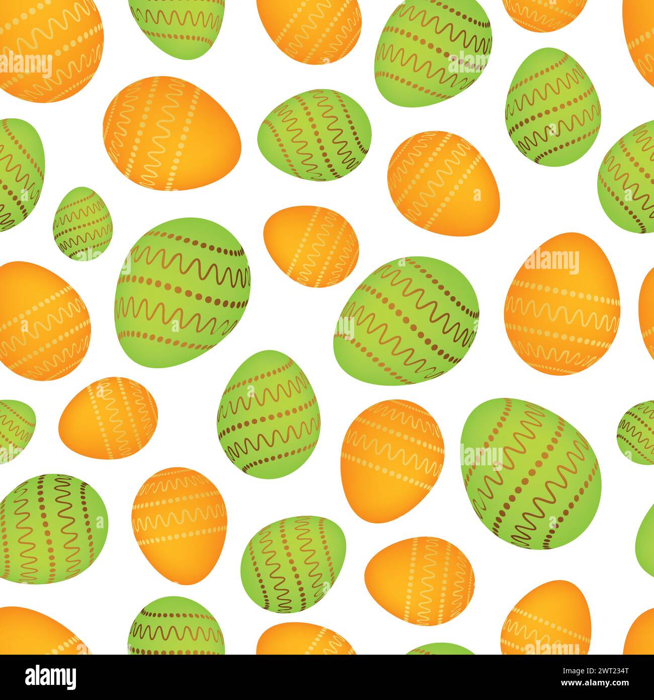 Seamless pattern with colorful Easter eggs. Vector illustration Stock ...