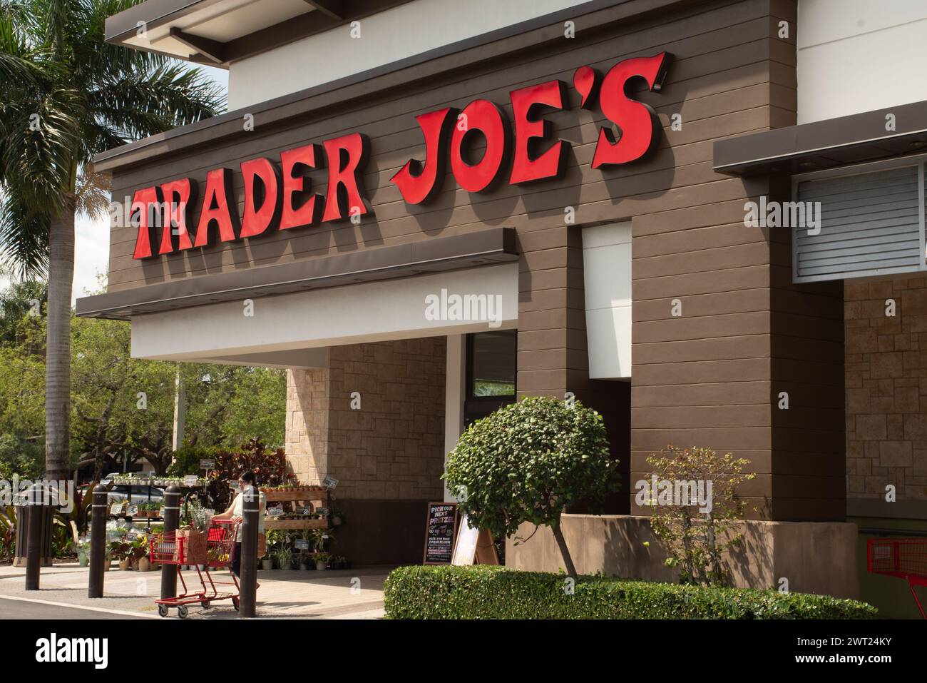 Davie, USA. 14th Mar, 2024. Grocery retailer Trader Joe's is having a