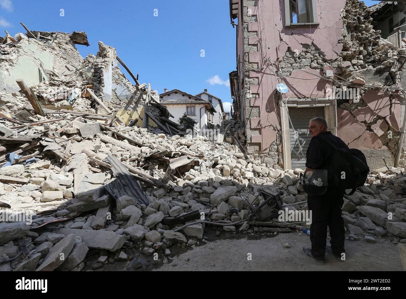 Aftermath earthquake amatrice italy hi-res stock photography and images ...
