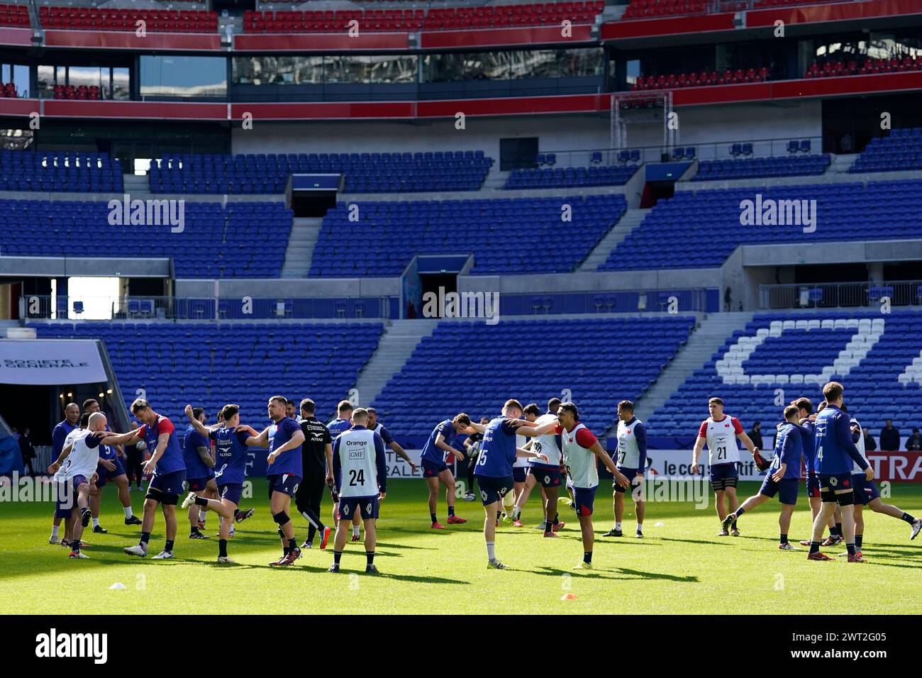 Lyon Rugby Ground Groupama stadium lyon rugby view hi-res stock photography and images ...