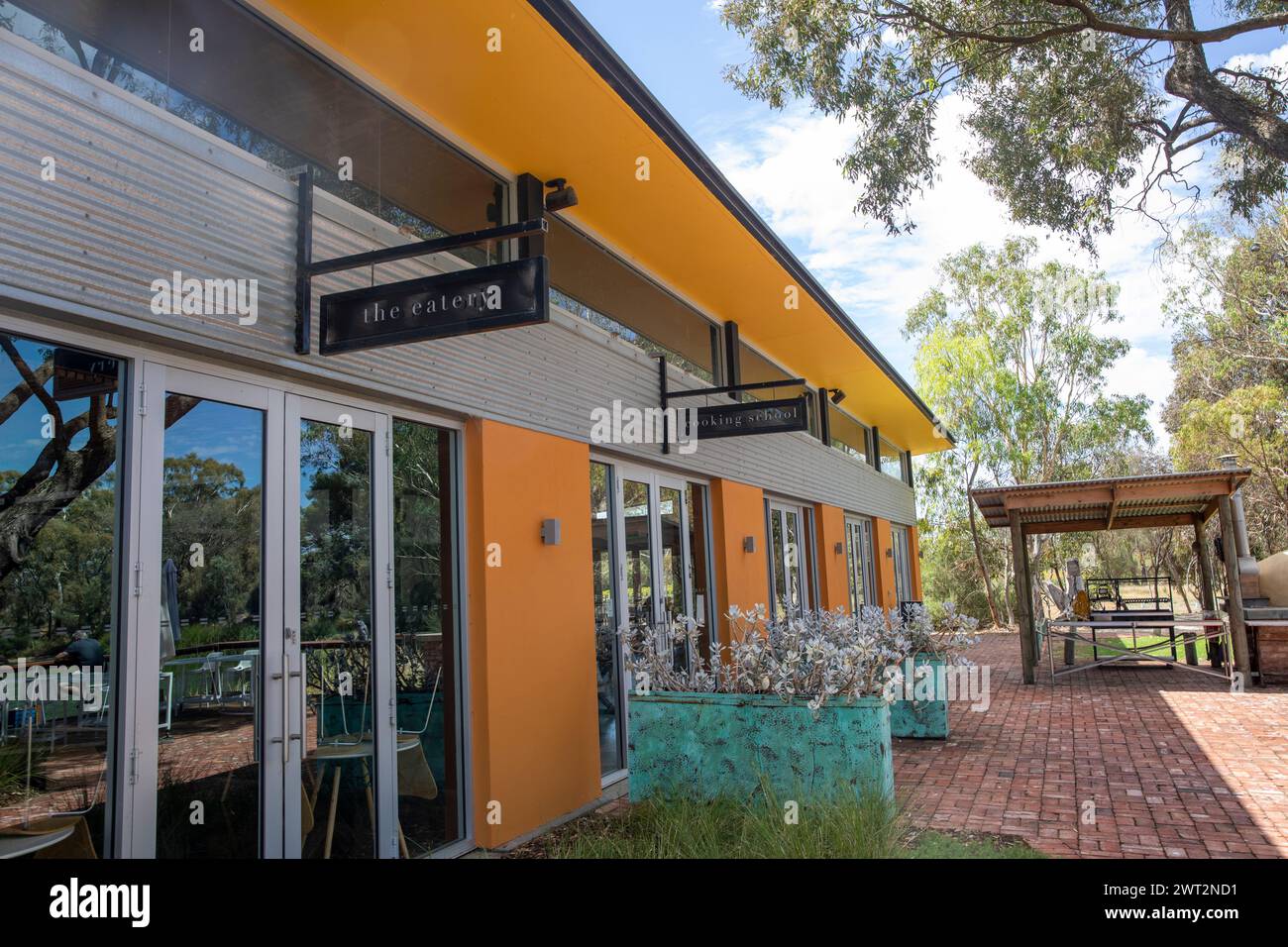 Maggie Beer farm shop in Nuriootpa, Barossa Valley,South Australia, fresh produce shop, cafe, eatery and cooking school, tourist attraction, Australia Stock Photo