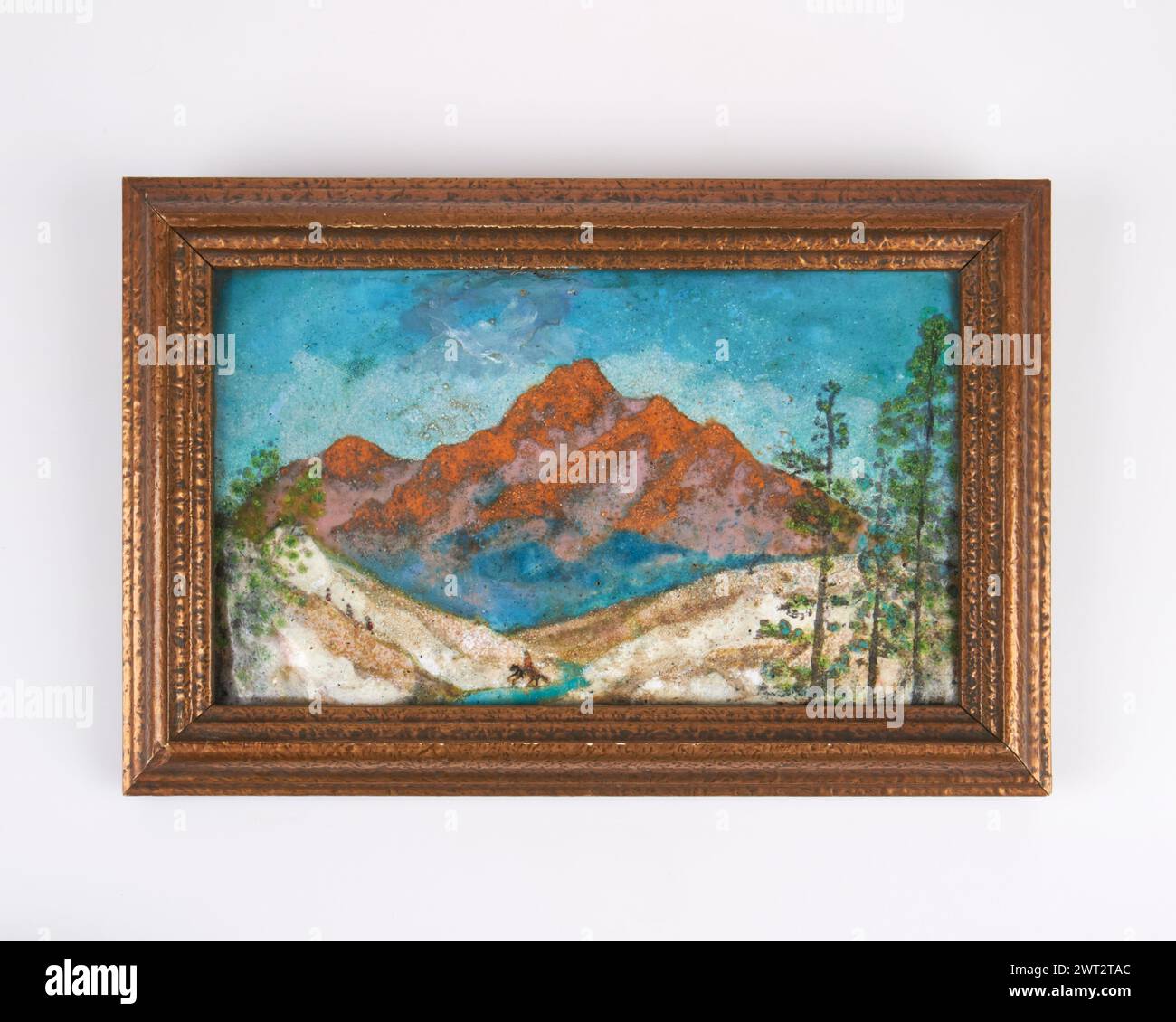 Antique English 1910-20s Arts and Crafts enamel Marco Polo's Path ...
