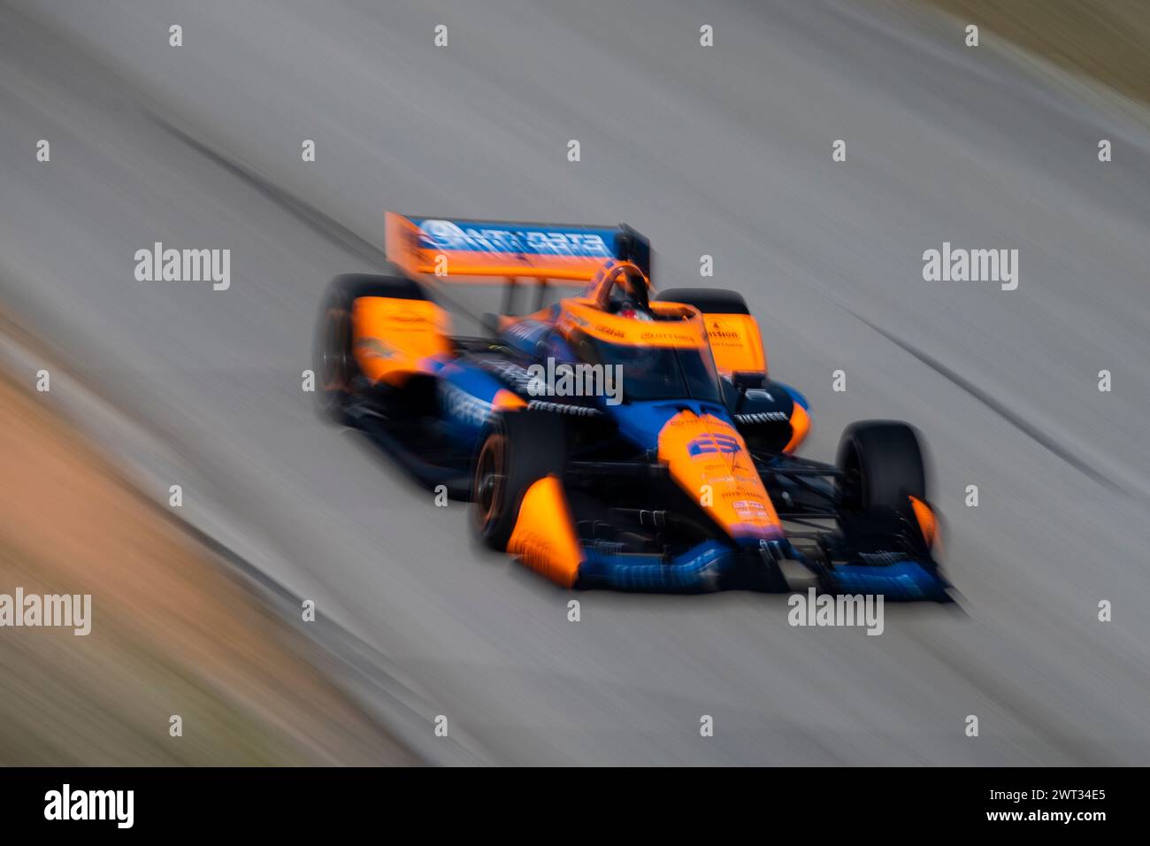 Sebring, Fl, USA. 26th Feb, 2024. PATO OWARD (5) of Monterey, Mexico drives on track during the Sebring Open Test at Sebring International Raceway in Sebring FL. (Credit Image: © Colin Mayr Grindstone Media Grou/ASP) EDITORIAL USAGE ONLY! Not for Commercial USAGE! Stock Photo