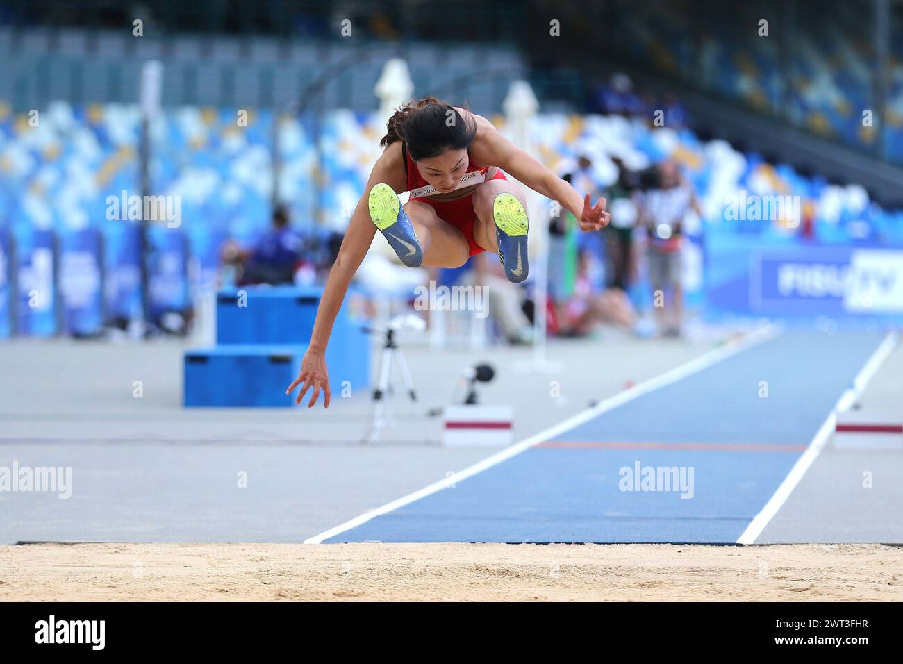 Ying Li, of China, during the final stages of athletics, for the 2019 ...