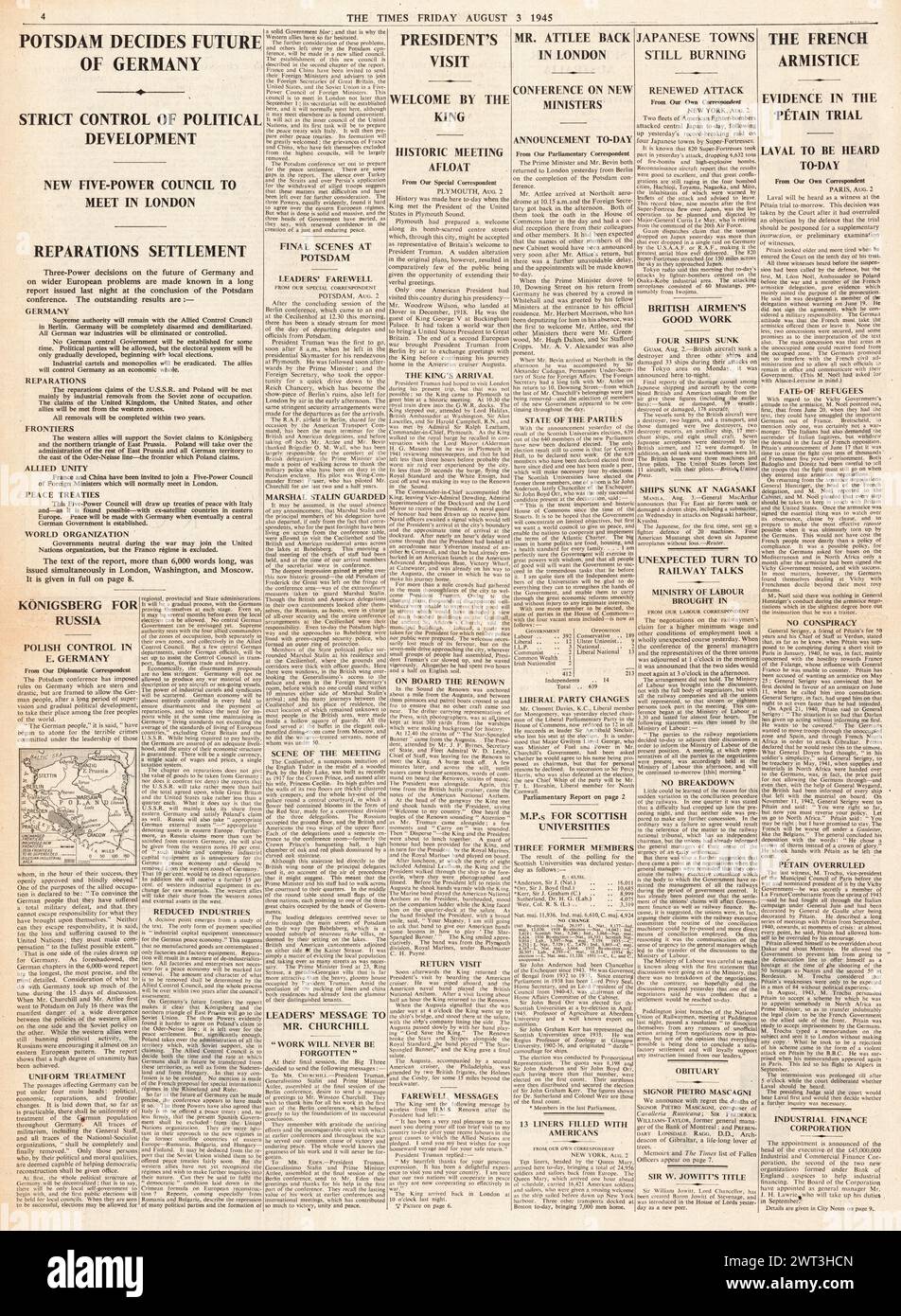 World war ends newspaper hires stock photography and images Alamy