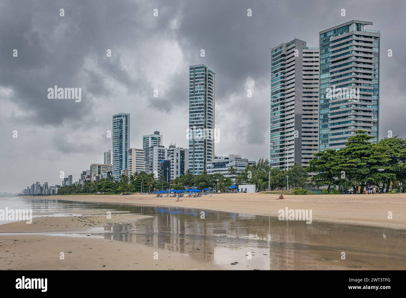 Boa Viagem Beach, Recife, Brazil Stock Photo