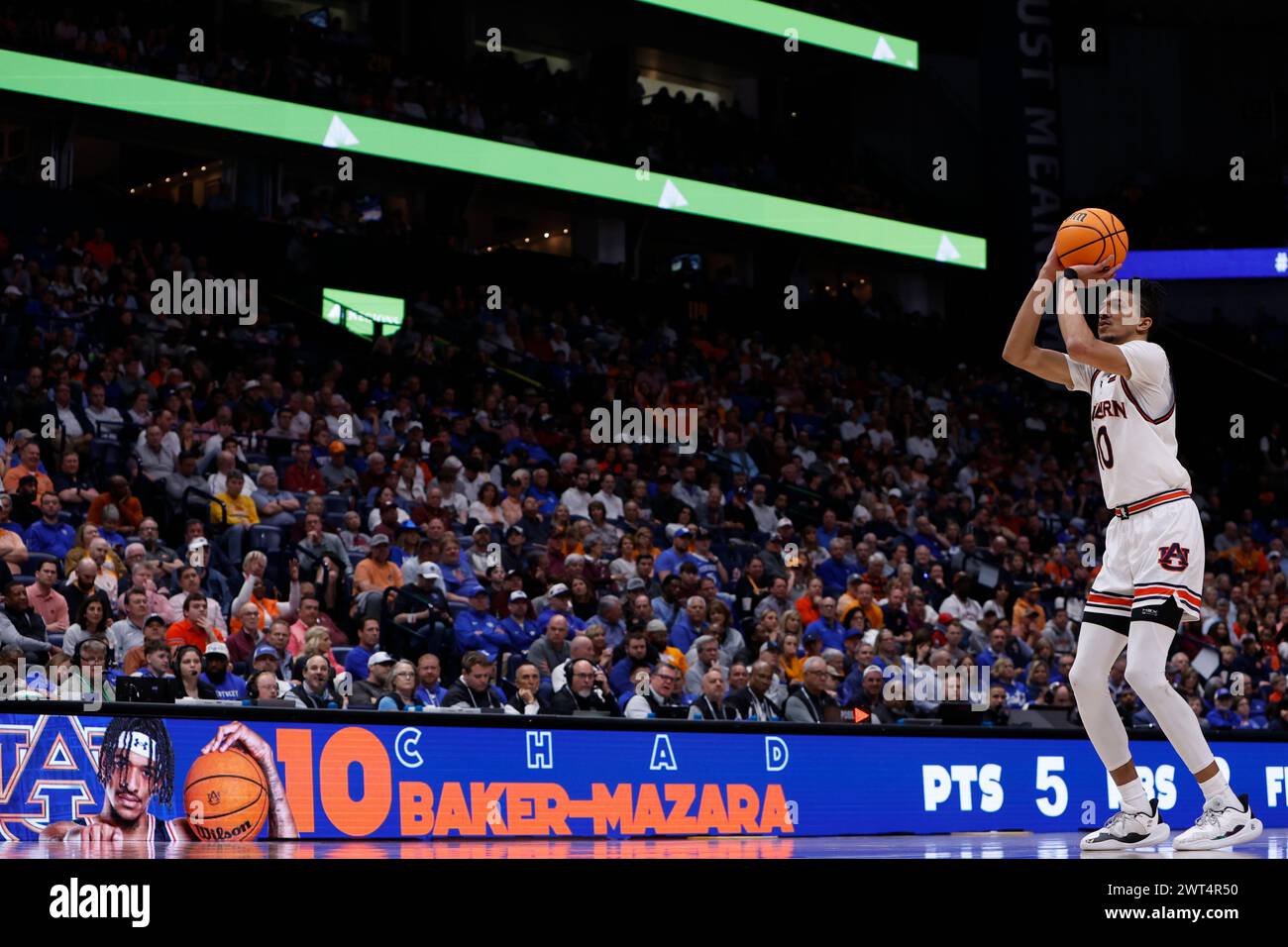 NASHVILLE, TN MARCH 15 Auburn Tigers guard Chad BakerMazara (10